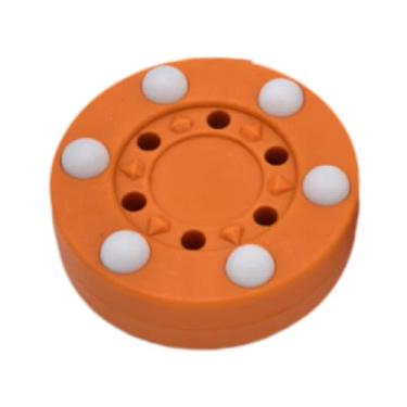 Imagem de kowaku Roller Hockey Puck Puck Hockey Puck Simples para usar o treinamento de hóquei de puck de puck de equipamentos Puck para profissionais de esportes, Laranja