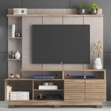 Imagem de Estante Home para Tv até 65 Polegadas 2 Portas Carvalho