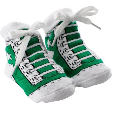 Imagem de Meia Para Bebês Tênis Sapatinho Antiderrapante 0 a 12 Meses