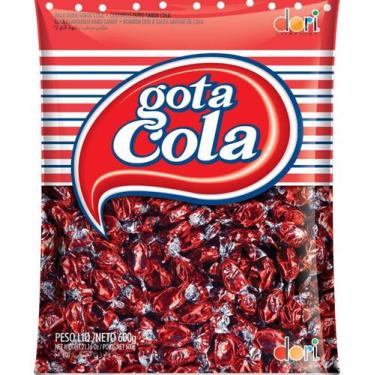 Imagem de Kit c/ 2 Pacote Bala Gota Cola / Bala Coca Cola 600g - Dori