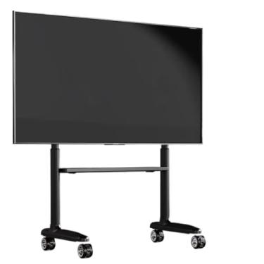Imagem de Suportes de TV Suporte de TV Carrinho de TV móvel para TVs de tela LCD LED de 40 a 86 polegadas até 79,8 kg, suporte de piso com rodinhas ajustável em altura e suporte de TV (preto 40)