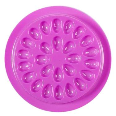 Imagem de Flor Paleta Suporte Cola Extensão De Cílios Descartável