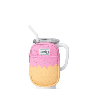 Imagem de Swig Life Bolsa Mega Caneca, Bolsa para Garrafa de Água com Alça Ajustável, Pochete de Garrafa de Água com Bolso para Telefone com Zíper, Comporta Itens Essenciais de Viagem, Garrafas e Acessórios
