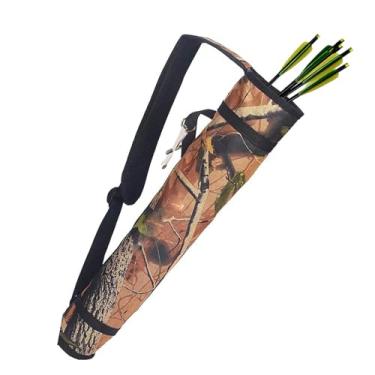 Imagem de KURUGEILI Aljava De Arco E Flecha Costas Quadril Ajustável Mochila Para Flechas Bolsa Lateral Recurvo Composto Prática Caça Ao Alvo