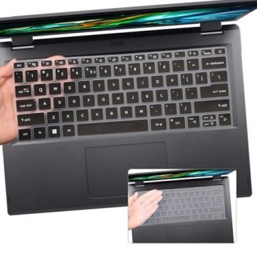 Imagem de 2 peças de capa de teclado para Acer Swift 3 SF314-44 SF314-512 SF314-512T, 35.6 cm Swift 3 OLED SF314-71, Swift X 14 SFX14-51G SFX14-71G, Swift Go SFG14-71G, Swift Go SFG14-71G SFG14 -Laptop 71T de