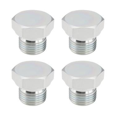 Imagem de LT Easiyl 4 peças de 1/5.1 cm BSP macho extremidades de plugue hidráulico para portas hidráulicas