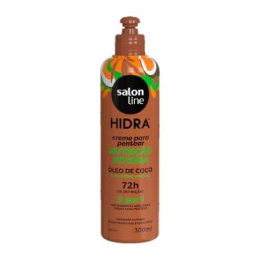 Imagem de Salon Line, Creme para Pentear, Hidra, Óleo de Coco 3 em 1, Vegano - Para Cabelos Ondulados, Cacheados e Crespos, 300ml