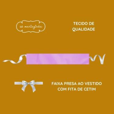 Imagem de Faixa Lisa LILAS Infantil Acessorio Festa Casamento Batizado Dama Flor