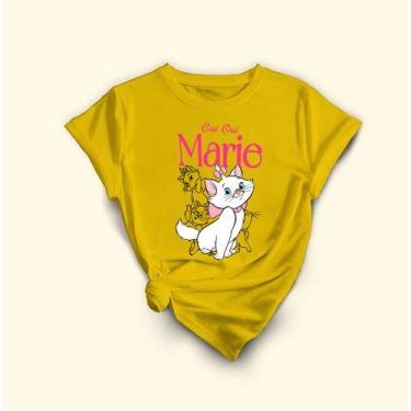 Imagem de Camiseta Gata Marie Com Estampa Exclusiva .100% Algodão - Lobo Sete, A