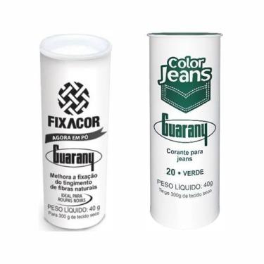 Imagem de Kit FixaCor + Corante Color Jeans Verde Guarany