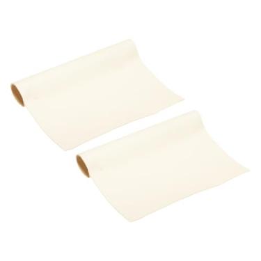 Imagem de PATIKIL Patch de reparo de couro, 2 peças de 20 x 30 cm kit de reparo de fita autoadesiva de vinil para sofás, sofás, bancos, cadeiras, armários, bolsas, creme branco