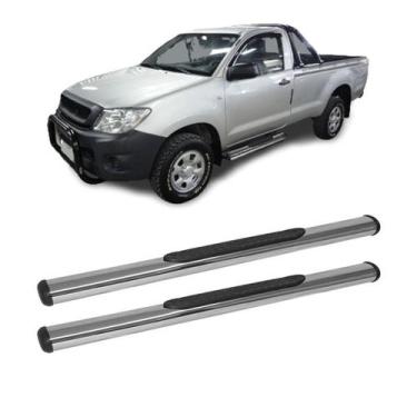 Imagem de Estribo Hilux 2011 2012 2013 Cabine Simples Cromado Oblongo - CCF