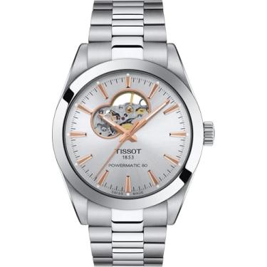 Imagem de Tissot Gentleman Powermatic 80, coração aberto, Cinza