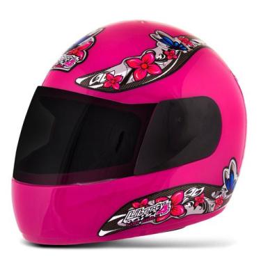 Imagem de Capacete Fechado Moto Liberty 4 Girls Viseira Fumê Pro Tork Feminino S