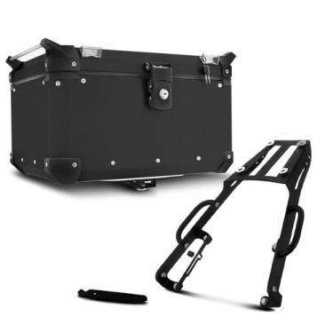Imagem de Baú Moto Alumínio Top Case 48 Litros + Bagageiro Super Adventure NC 70