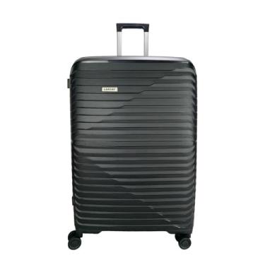 Imagem de Mala Grande Lansay Preto expansível Linha Orium Rodas 360 Tsa