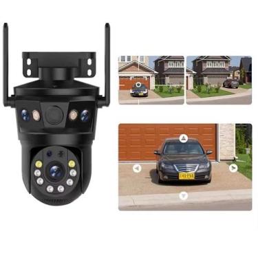 Imagem de Super Câmera de Segurança 3 em 1, 2 Câmeras Fixa + 1 Móvel, Zoom, Visã