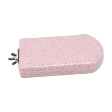 Imagem de ＡＷＨＡＯ Plataforma para pássaros, garras para os pés, aparador de bico, pedra de amolar, suporte para papagaios, Rosa