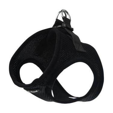 Imagem de Bark Appeal Peitoral para cães Step-in, colete de malha para cães pequenos e médios, não asfixia com fivela ajustável resistente para ajuste seguro – (GG, preto)