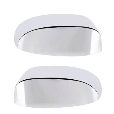 Imagem de Tampa cromada para metade do espelho compatível com Chevrolet Suburban Silverado Tahoe Avalanche, GMC Sierra Yukon Cadillac Escalade 2007 2008 2009 2010 2011 2012 2013 2014