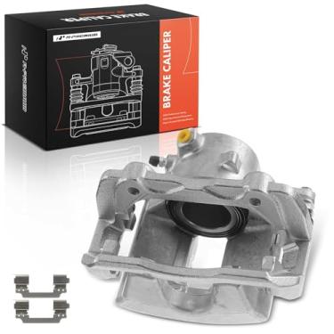 Imagem de A-Premium Conjunto de pinça de freio a disco com suporte compatível com modelos selecionados Mercedes-Benz - W204 C250 2012-2015, R172 SLK250 2012-2015, W204 C300 - Lado do passageiro dianteiro