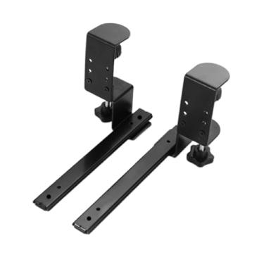 Imagem de Baoblaze 2 peças bandeja de teclado deslizante para gavetas sob a mesa, corrediças de mesa de extensão completa para serviços pesados, economizando espaço,