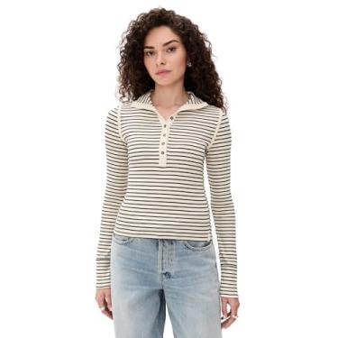 Imagem de Free People Listrado feminino Lake Henley, Combo de chá, P
