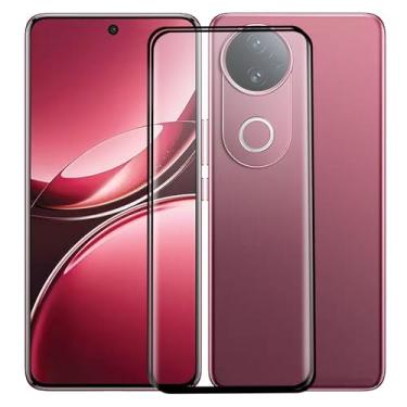 Imagem de TNKISRY Protetor de tela de vidro temperado para Vivo V50 [6,7 polegadas] [2 unidades] [dureza 9H] [Proteja a tela do seu telefone]