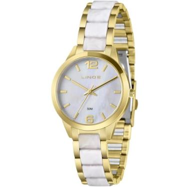 Imagem de Relógio Lince Feminino Ref: Lrt4801l36 B2kb Fashion Bicolor