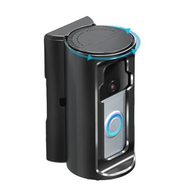 Imagem de Rrlihjgu Suporte Para Campainha Ring | Suporte Adesivo Sem Fio Para Camera de Video de Porta Para Parede | de Segurança Ajustável Para Proteção Comercial Família Apartamento | Inquilino