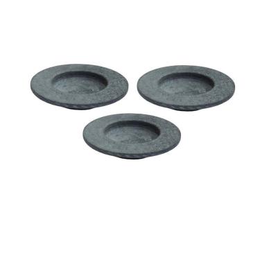 Imagem de Kit 3 Pratos Risoto Massa Chapéu Invertido Pedra Sabão 22Cm. - Produto Queridinho!