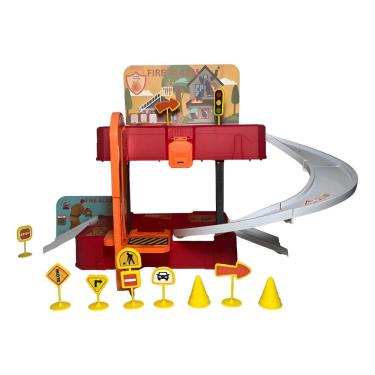 Imagem de Maleta Quartel De Bombeiros Com 31 Peças Brinquedo 2 Em 1