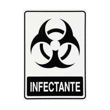 Imagem de Adesivo De Sinalização Lixo Infectante 15X20 - S-244 F9E
