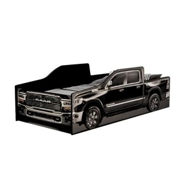 Imagem de Cama Infantil Caminhonete Sem Colchão Montessoriana Preto - Sambare De