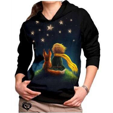 Imagem de Moletom Pequeno Principe feminino Desenho blusa casaco - Alemark, GG, 