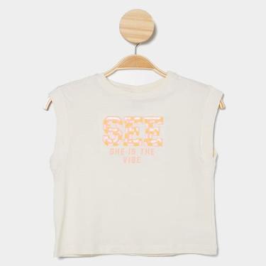 Imagem de Regata Infantil Hering Casual Menina, Amarelo claro, 6A