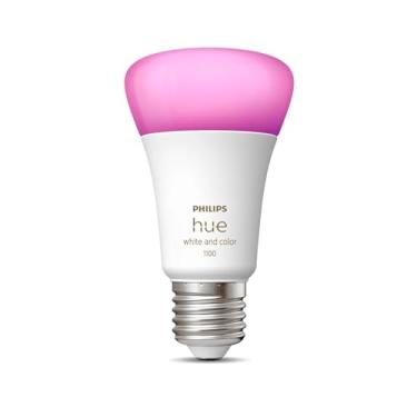 Imagem de Philips Hue White & Color Ambiance Lâmpada base E27 110V - Iluminação Inteligente Controlada Por Wifi E Bluetooth, Compatível Com Amazon Alexa