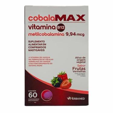Imagem de Vitamina B12 Cobalamax - 60 Comprimidos Frutas Vermelhas - Herbamed-Masculino