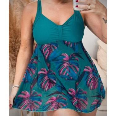 Imagem de Maiô plus Size vestido - Z&R, Vinho, 50