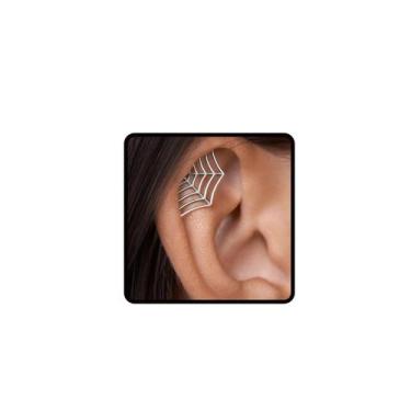 Imagem de Brinco GlameVibe Boho Cartilage Helix Lotus Flower Silver