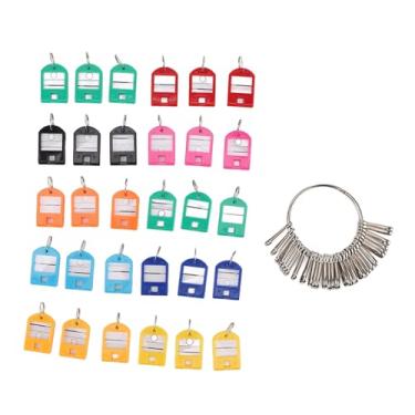 Imagem de GLOGLOW Chaveiros e Chaveiros Chave Portátil Leve Com 30 Etiquetas Coloridas para Casas, Escritórios, Hotéis, Porta-chaves de Plástico de Ferro para Casas, Escritórios, Hotéis, de Plástico de Ferro
