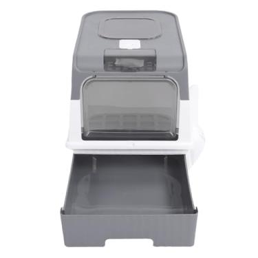 Imagem de AYNEFY Caixa de Areia Totalmente Fechada Com Tampa Caixa de Areia Totalmente Fechada Com Tampa Tipo Gaveta de Com Extra Grande de para Gatinhos Inteligente Bandeja de à Prova de Vazamento de Lados