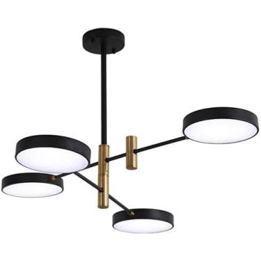 Imagem de Luminária Pendente Industrial Sputnik Lustre Moderno De Led Luminária Pendente Regulável Para Quarto Sala De Estar Sala De Jantar Entrada De Casa De Fazenda, 4 Lights