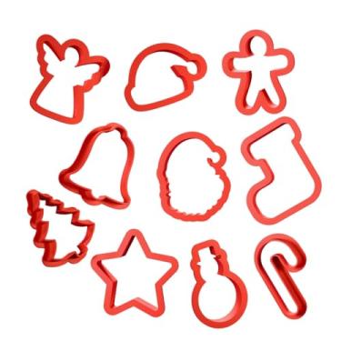 Imagem de Cortadores De Biscoito, Bolacha 5 Cm Para O Natal Com 10 Peças
