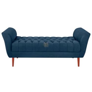 Imagem de Recamier Grécia 1,60m Vit Decor  Suede Premium, Espuma D26 e Pés Palit