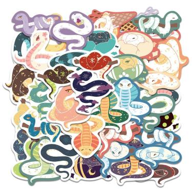 Imagem de Pacote de adesivos: decalques de vinil Snake Cartoon Animal x50