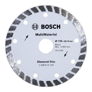 Imagem de Disco Diamantado Turbo 110x20mm Bosch 2608615230000 – Corte Preciso E Resistente Multim...