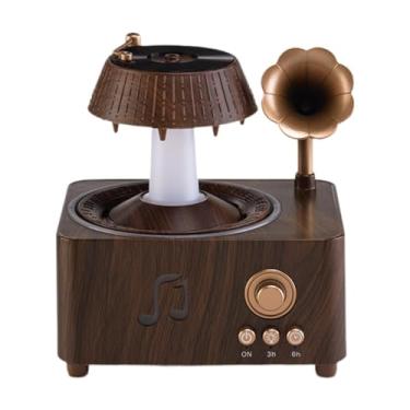 Imagem de WeiLaiKeQi Difusor de Discos Vintage, Umidificador, Máquina de Som, Luz Noturna para Leitura, Ideal para Ambientes de 15 a 20 Metros Quadrados, Esportes, Casa e