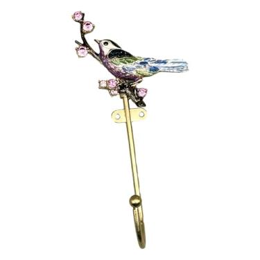 Imagem de WeiLaiKeQi Cabide de parede em formato de pássaro, cabide decorativo, para pendurar roupas e bolsas na porta, Style a