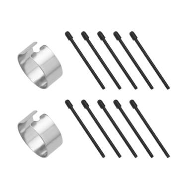 Imagem de LT Easiyl 10 peças de pontas Stylus de substituição DTC133 compatíveis com Wacom One Pen CP91300B2Z, escrita suave antiderrapante e silenciosa com trocador
